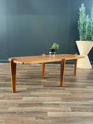 Mid-Century Modern Sculpted Studio Multi-Wood Coffee Table, c.1960’s