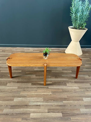 Mid-Century Modern Sculpted Studio Multi-Wood Coffee Table, c.1960’s