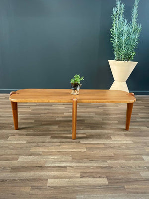 Mid-Century Modern Sculpted Studio Multi-Wood Coffee Table, c.1960’s