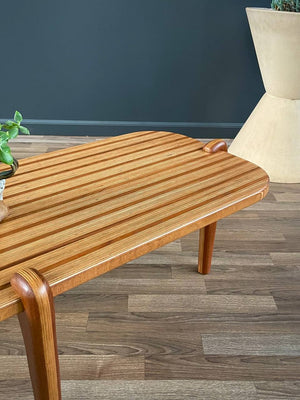 Mid-Century Modern Sculpted Studio Multi-Wood Coffee Table, c.1960’s