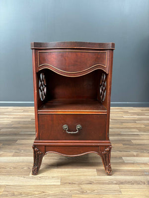 Pair Antique Federal Carved Mahogany Night Stands, c.1920’s