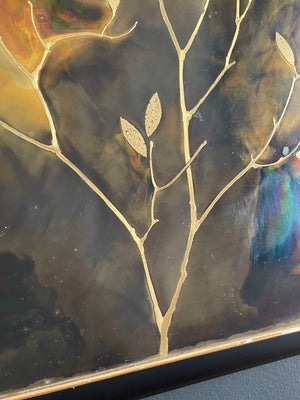 Vintage Mastercraft Acid Etched Wall Art by Bernhard Rohne, c.1970’s