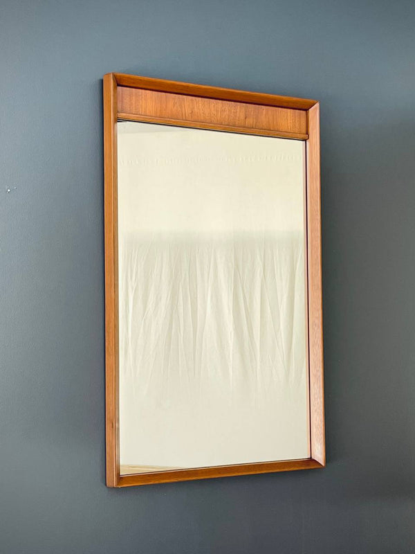 Mid-Century Modern Sculpted Walnut Mirror, c.1960’s