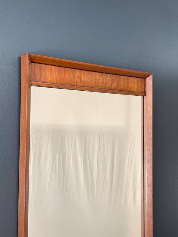 Mid-Century Modern Sculpted Walnut Mirror, c.1960’s