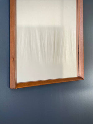 Mid-Century Modern Sculpted Walnut Mirror, c.1960’s