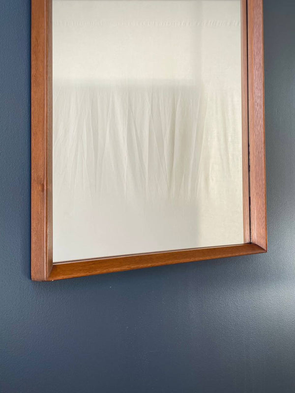 Mid-Century Modern Sculpted Walnut Mirror, c.1960’s