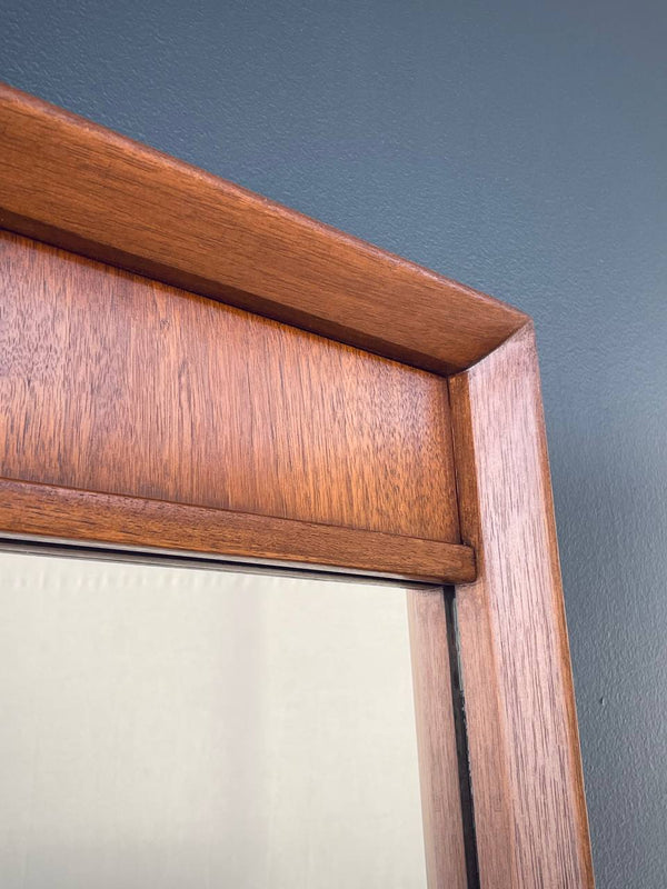 Mid-Century Modern Sculpted Walnut Mirror, c.1960’s