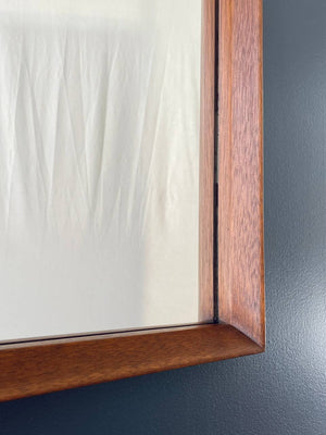 Mid-Century Modern Sculpted Walnut Mirror, c.1960’s