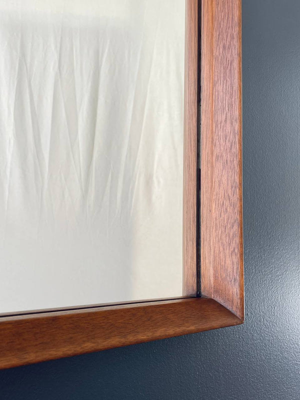 Mid-Century Modern Sculpted Walnut Mirror, c.1960’s