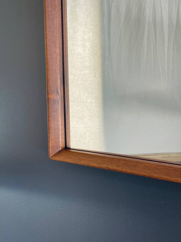 Mid-Century Modern Sculpted Walnut Mirror, c.1960’s