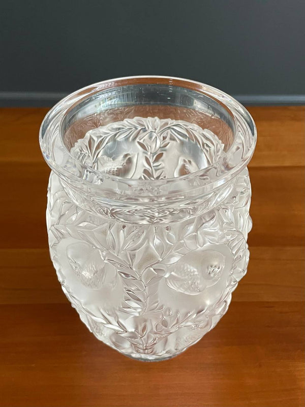 French Art Deco Style Bagatelle Crystal Vase by Lalique, c.2000’s