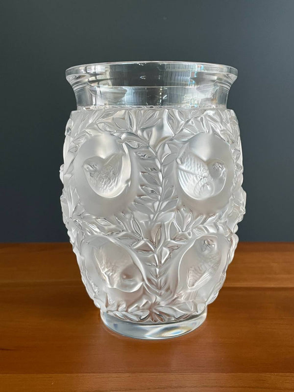 French Art Deco Style Bagatelle Crystal Vase by Lalique, c.2000’s