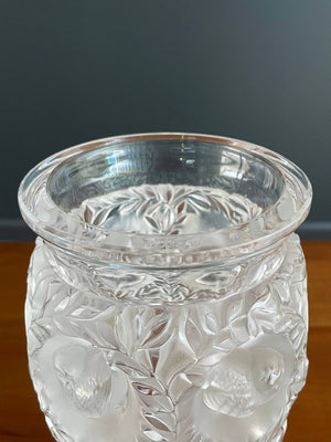French Art Deco Style Bagatelle Crystal Vase by Lalique, c.2000’s