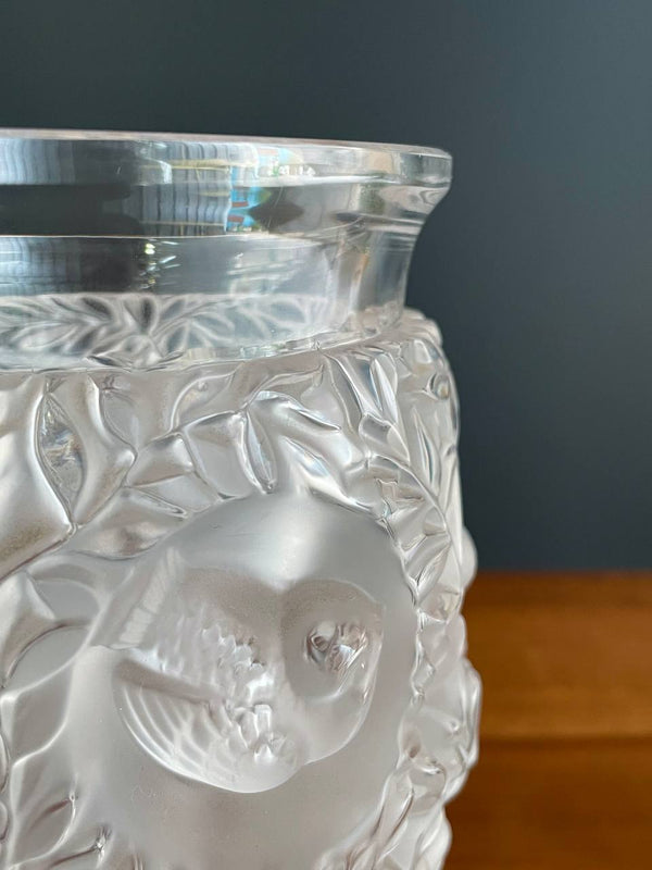 French Art Deco Style Bagatelle Crystal Vase by Lalique, c.2000’s