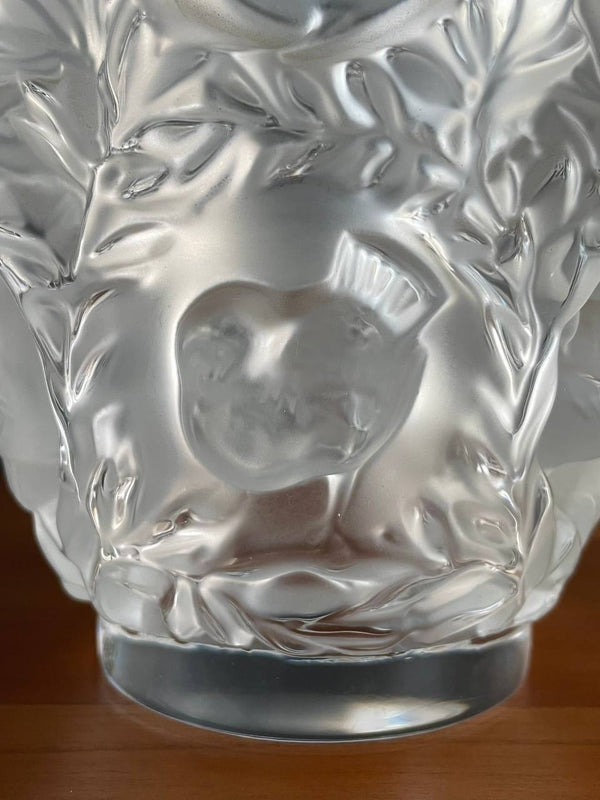 French Art Deco Style Bagatelle Crystal Vase by Lalique, c.2000’s