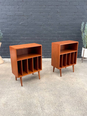Pair of Mid-Century Danish Modern Teak Mini Adjustable Bookshelves, c.1960’s