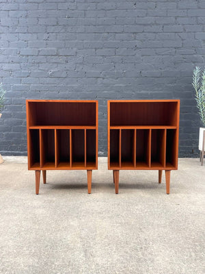 Pair of Mid-Century Danish Modern Teak Mini Adjustable Bookshelves, c.1960’s