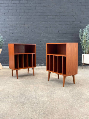 Pair of Mid-Century Danish Modern Teak Mini Adjustable Bookshelves, c.1960’s
