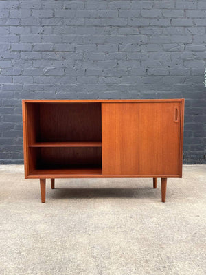 Mid-Century Danish Modern Teak Credenza with Sliding Doors, c.1960’s