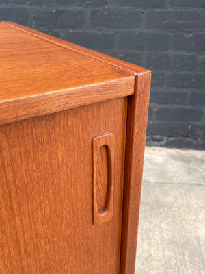 Mid-Century Danish Modern Teak Credenza with Sliding Doors, c.1960’s