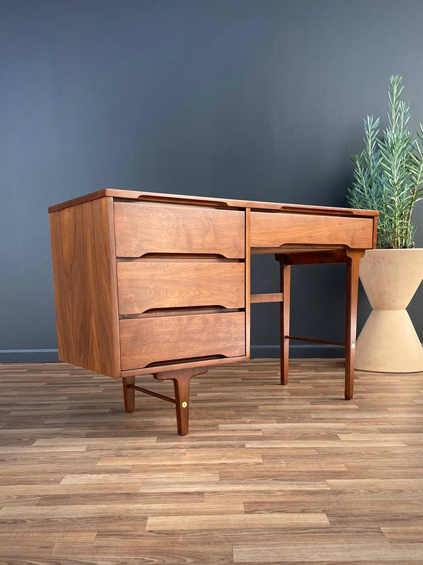 Mid-Century Modern Walnut Writing Desk by Stanley Furniture, c.1960’s