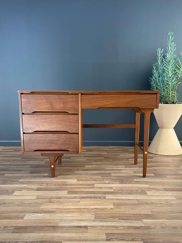 Mid-Century Modern Walnut Writing Desk by Stanley Furniture, c.1960’s