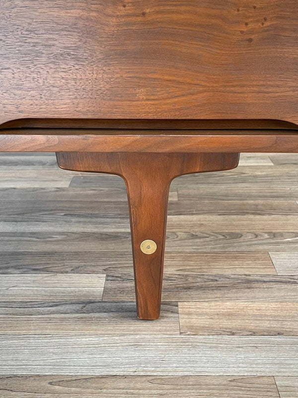 Mid-Century Modern Walnut Writing Desk by Stanley Furniture, c.1960’s