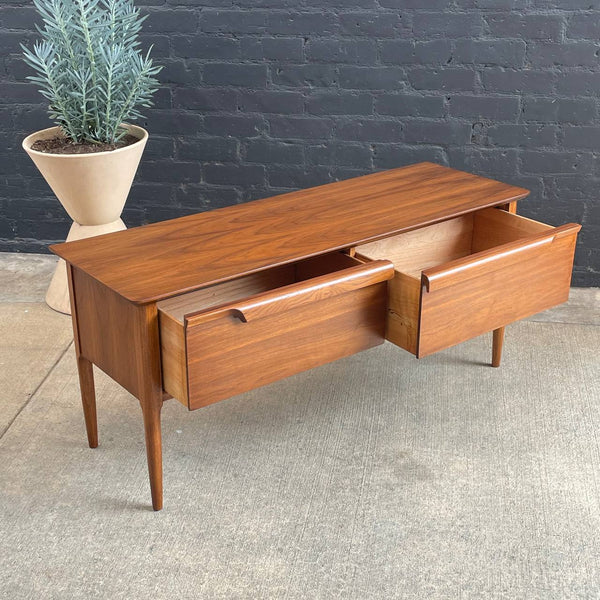 Vintage Mid-Century Modern Walnut Console Table or Credenza, c.1960’s