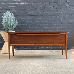 Vintage Mid-Century Modern Walnut Console Table or Credenza, c.1960’s