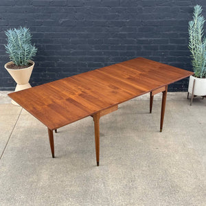 Vintage Mid-Century Modern Expanding Walnut Drop Down Dining Table, c.1960’s