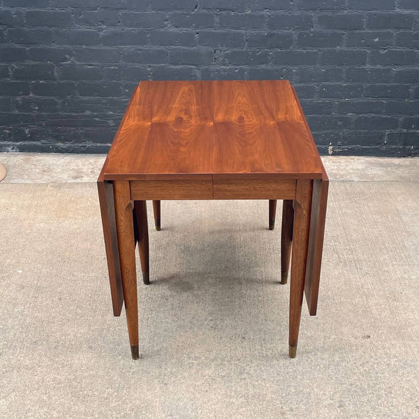 Vintage Mid-Century Modern Expanding Walnut Drop Down Dining Table, c.1960’s