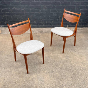 Set of 4 Mid-Century Modern Walnut Dining Chairs by Kipp Stewart, c.1950’s