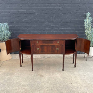 American Antique Federal Style Mahogany Sideboard Buffet, c.1950’s