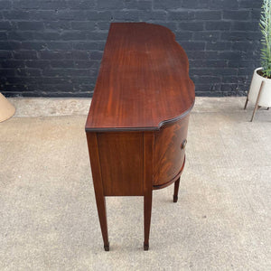 American Antique Federal Style Mahogany Sideboard Buffet, c.1950’s
