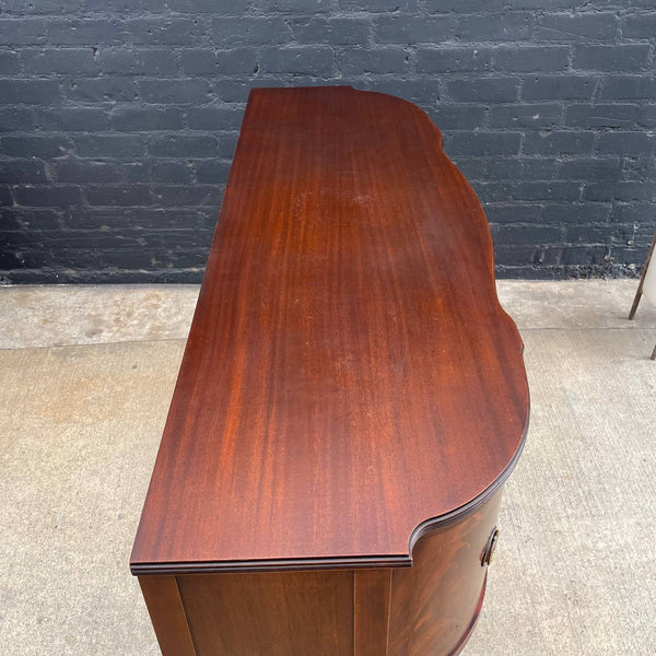 American Antique Federal Style Mahogany Sideboard Buffet, c.1950’s
