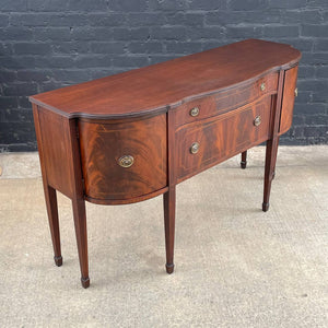 American Antique Federal Style Mahogany Sideboard Buffet, c.1950’s