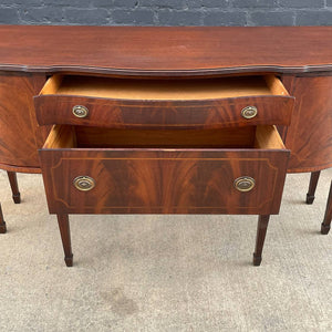 American Antique Federal Style Mahogany Sideboard Buffet, c.1950’s