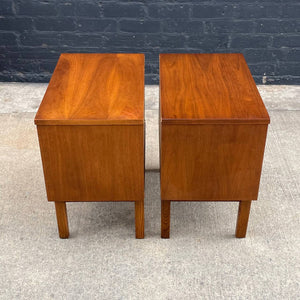 Pair of Vintage Mid-Century Modern Walnut Night Stands by Dixie, c.1960’s