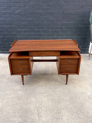 Mid-Century Modern Sculpted Walnut Desk by Hooker, c.1960’s