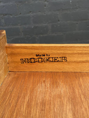 Mid-Century Modern Sculpted Walnut Desk by Hooker, c.1960’s