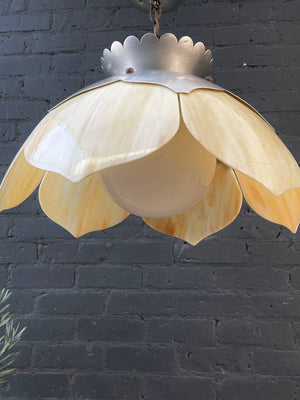 Vintage Art Deco Style Pendant Chandelier with Tiffany Style Shade, c.1960’s