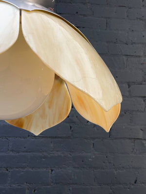 Vintage Art Deco Style Pendant Chandelier with Tiffany Style Shade, c.1960’s