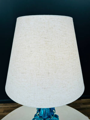 Mid-Century Modern Italian Blue Murano Table Lamp, c.1960’s