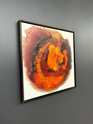 Vintage Signed Mid-Century Modern Abstract Painting, c.1960’s