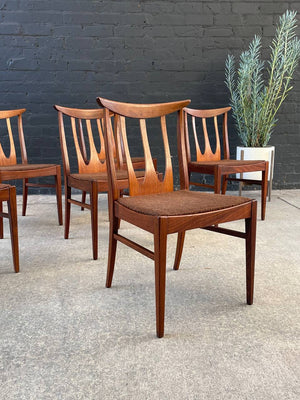 Set of 6 Mid-Century Modern “Brasilia” Sculpted Teak Dining Chairs by G-Plan, c.1960’s