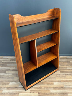 Mid-Century Modern Walnut Pyramid Bookcase by Merton Gershun for Dillingham, c.1950’s
