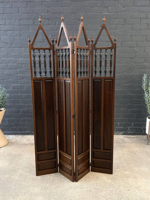Vintage Folding 4-Panel Room Divider Screen, c.1960’s