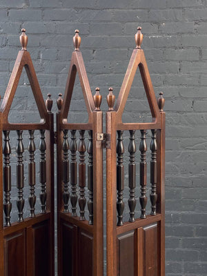 Vintage Folding 4-Panel Room Divider Screen, c.1960’s