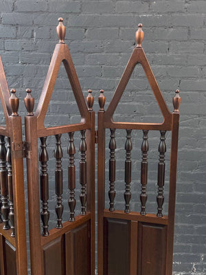 Vintage Folding 4-Panel Room Divider Screen, c.1960’s