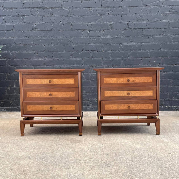 Pair of Vintage Mid-Century Modern Two-Tone Night Stands, c.1960’s